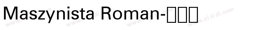 Maszynista Roman字体转换